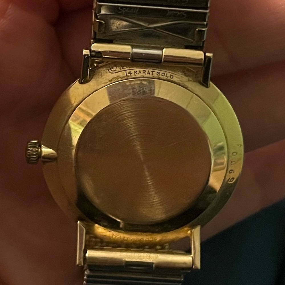 Vintage 14K Gold Lucien Piccard Seashark Men’s Automatique Wind-Up Watch - Picture 3 of 7